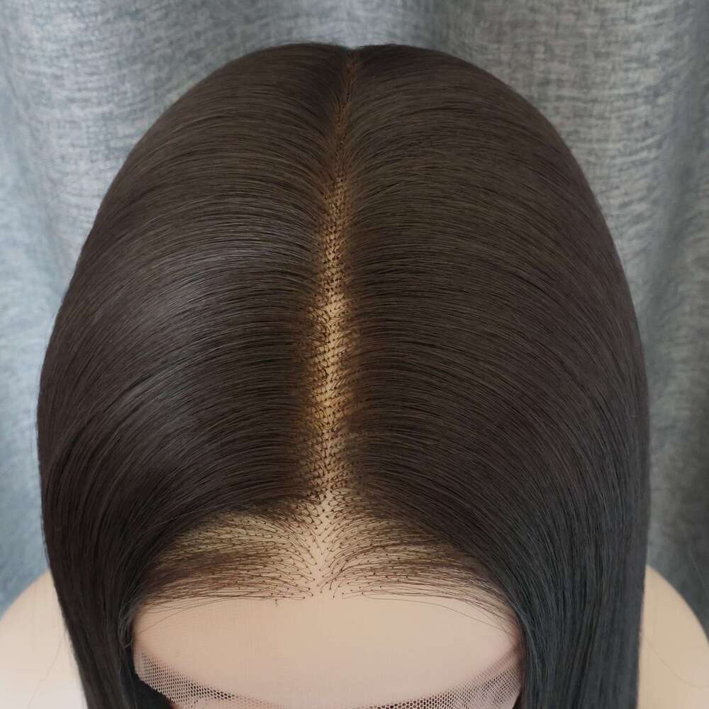 Lace Front Wig Cover T Shape Fashion Women S Wig Front Lace Medium Brown Long Hair Synthetic Half Nized Headset