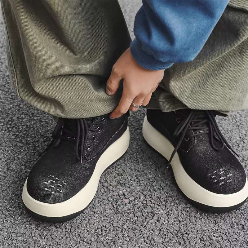 Men's Leather Waterproof Lace Up Chukka Ankle Oxford Dress Boots Casual Business Work Daily Shoes For Men free shipping shoes