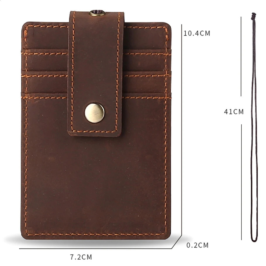 Leather Work Credential Lanyard with Card Holder Neck Strap Cowhide Leather Id Badge Holder Staff Card Bus ID Card 250120