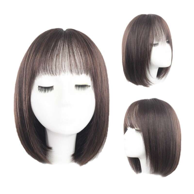 Lace Front Wig Cover T Shape Women S Real Headband New Front Lace Wig Medium Long Straight Hair Set French Bangs Bob Hairstyle