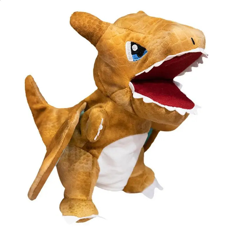 Free shipping Interactive Plush Finger Puppets Creative Realistic Stuffed Hand Puppet Dinosaur Toy For Kids