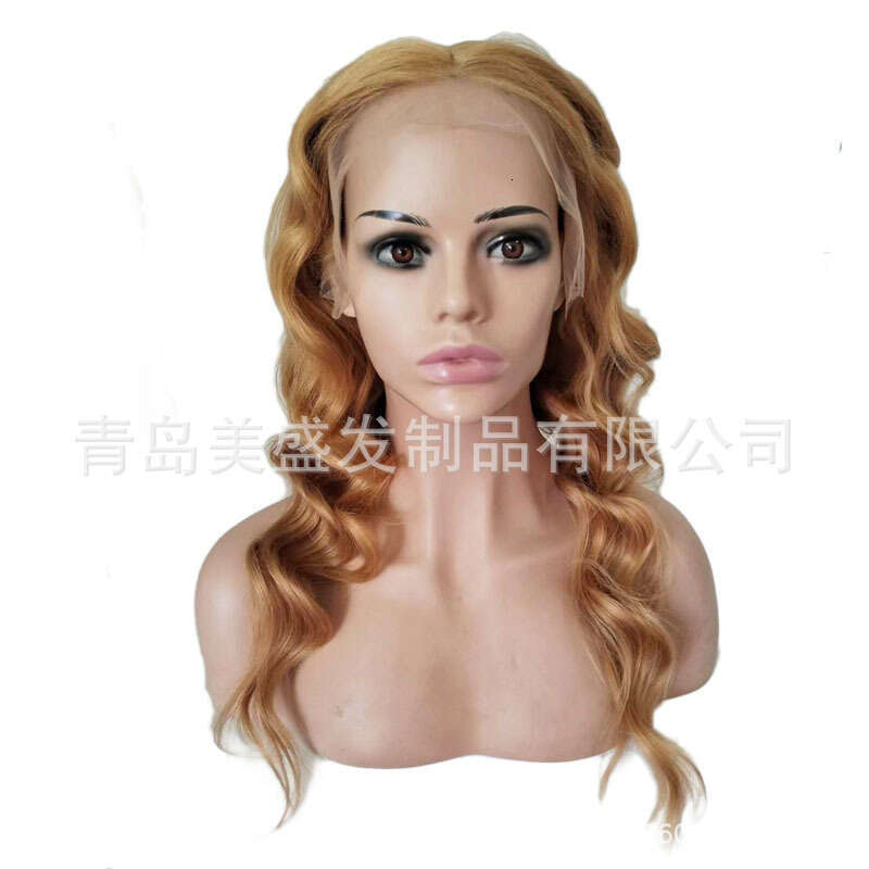 Lace Front Wig Cover T Shape Hot Selling Half Loose Wave Real Hair Full Hand Hook Head Cover