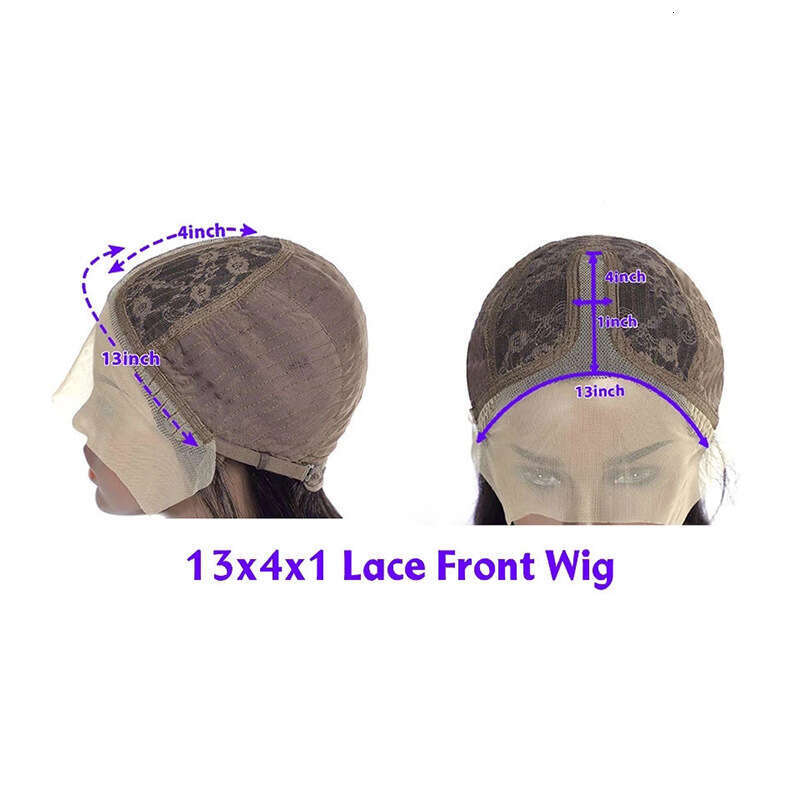 Lace Front Wig Cover T Shape Human Wigs With Lace Covers In Front A Straight Hair Texture Density