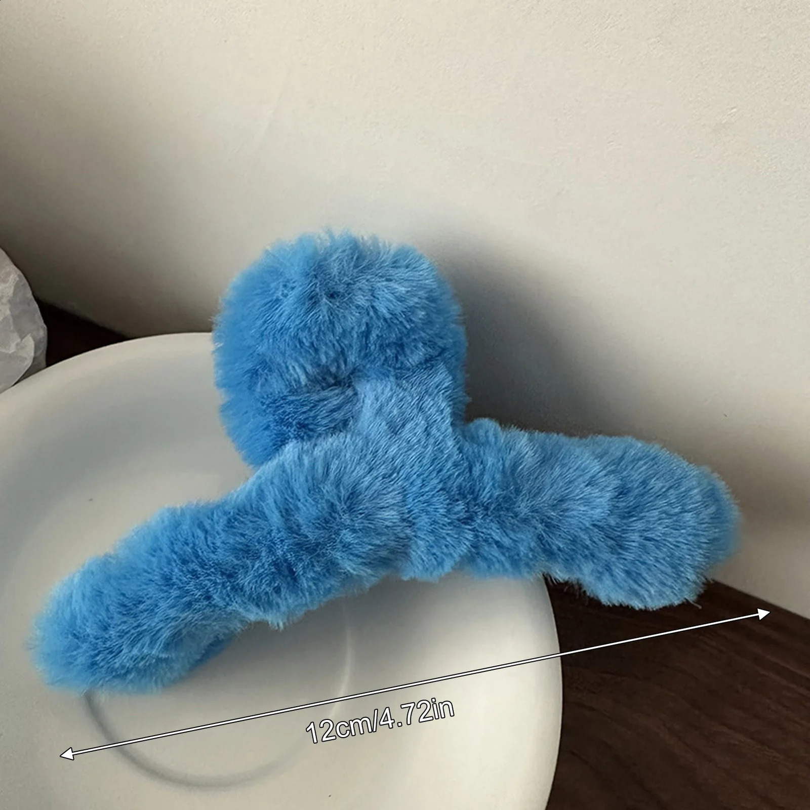 Elegant Plush Hair Clip Claw Korean Fashion Extra Large Rabbit Plush Grab Cawl Clips Girl Hair Accessories Gifts 250120