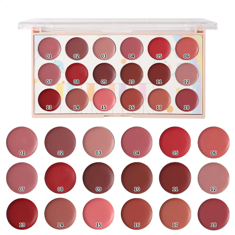 18 Colors Matte Lipstick Palette lip gloss Korean cosmetics lipsticks set makeup for women make up Beauty 250108