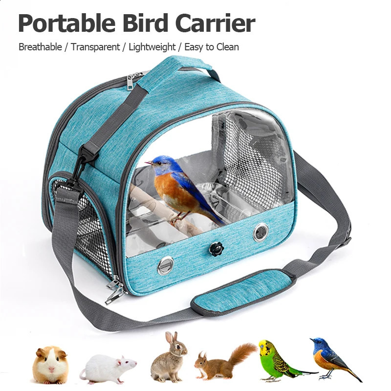 Portable Bird With Stainless Steel Pet Bag for Travel and Outdoors Ideal for Parrots Small Birds Small Pets 250121