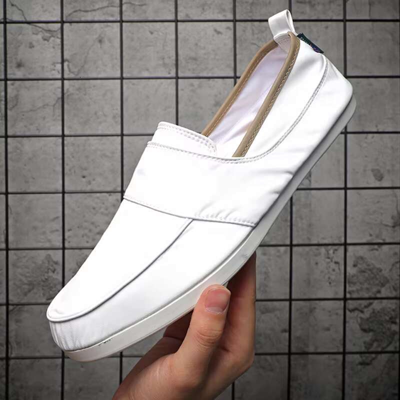 Fashion Loafers Canvas Men Casual Shoes Flat Slip on Male Footwear free shipping shoes