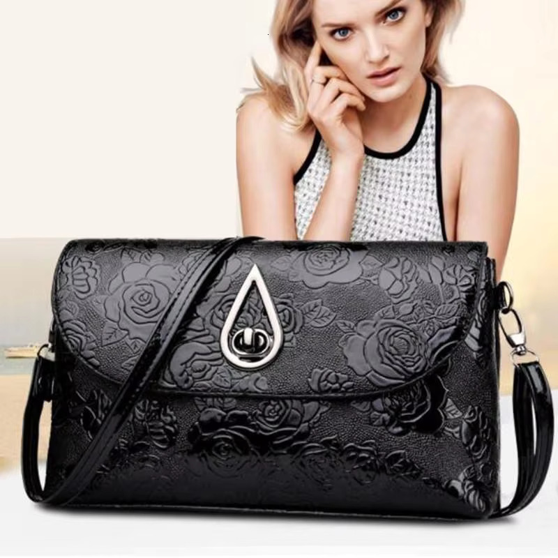 Lady Evening Party Clutch Rose Wer Emed Sg Bags Elegant Mother Shoulder Purse Flap Crossbody Bag