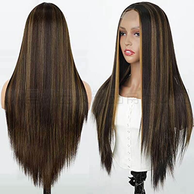 Lace Front Wig Cover T Shape AISI Xuchang Long Straight Women S Hair Wigs Front Lace Synthetic Wig Headband