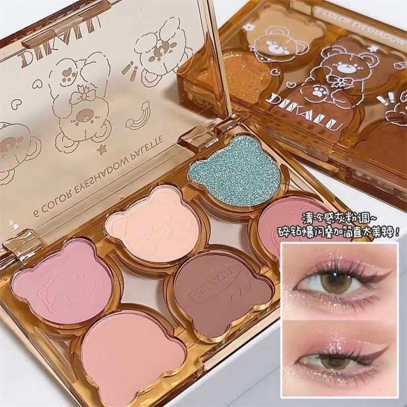 New Arrival 6 Colors Glitter Eyeshadow Matte Pearly Eye Shadow Shine Diamond Long Lasting Red Black Charming Eyes Make Up Palette Cosmetics Z250121