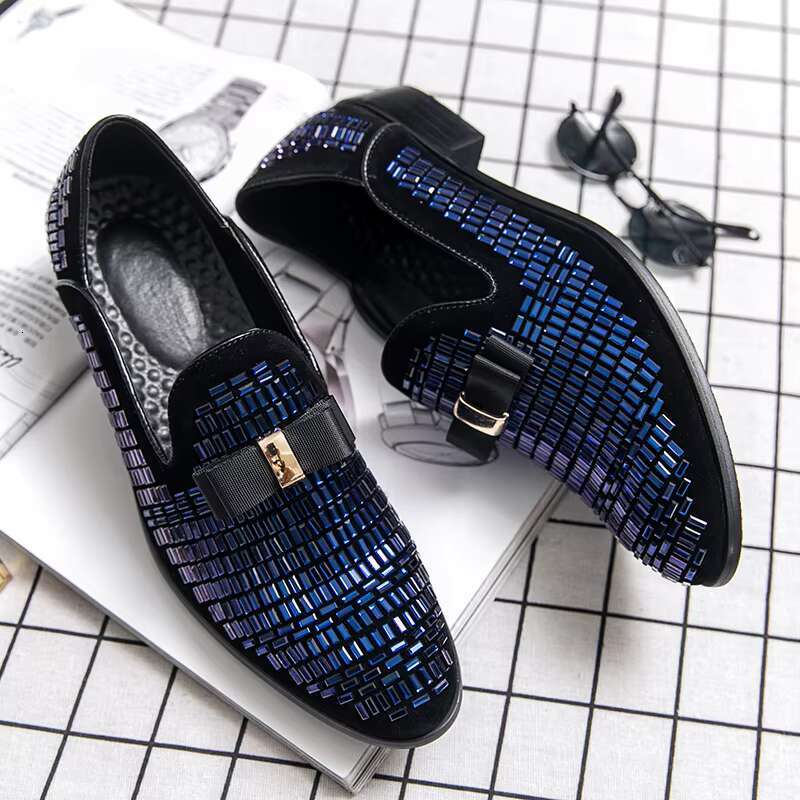 Casual Shoes Men Loafers Brand Rhies Italy Fashion Male Designer Wedding Elegant Moccasins Slip-On Driving Shoe