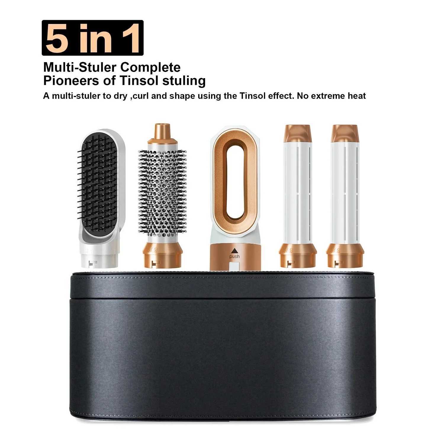 Professional 5 in 1 Hair Dryer Hot Air Comb Curler For Hair Dryer Styling Tool Hair Straightener Hairdressing Tool Z250122