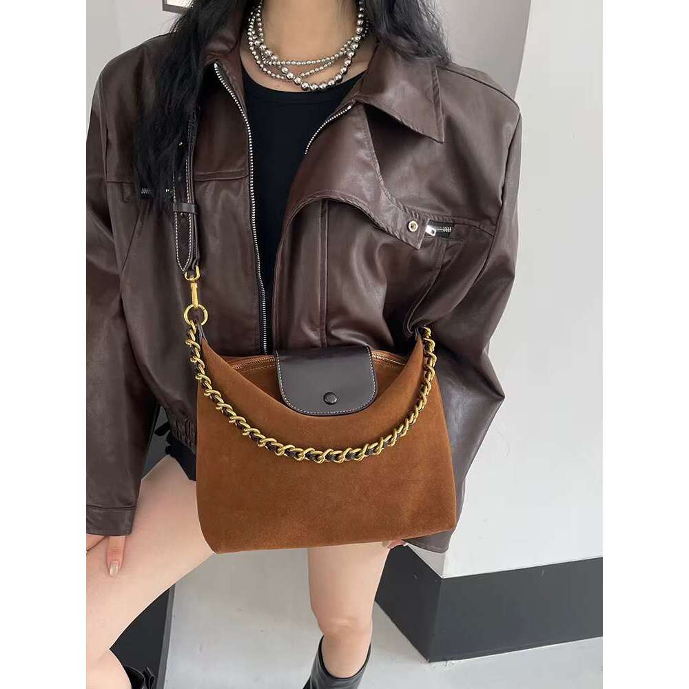 Autumn And Winter Women's Retro Crossbody Tote Leather Large Capacity Shoulder Chain Bag