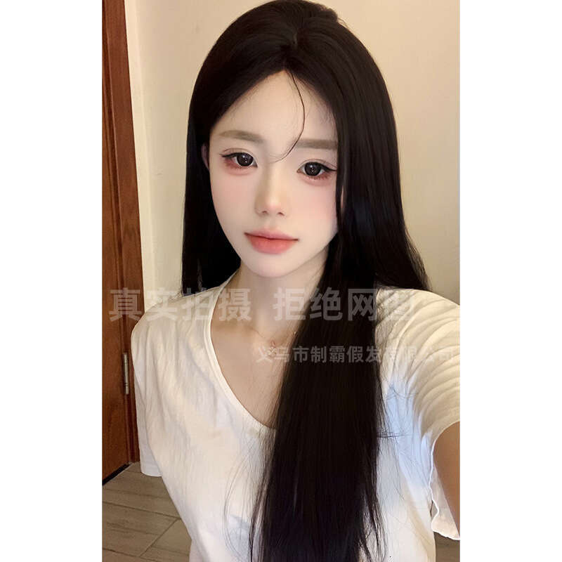 Lace Front Wig Cover T Shape Forehead Lace Wig Women S Full Head Cover New One Piece Fashion Natural Anti Aging Simulation Long Straight Hair