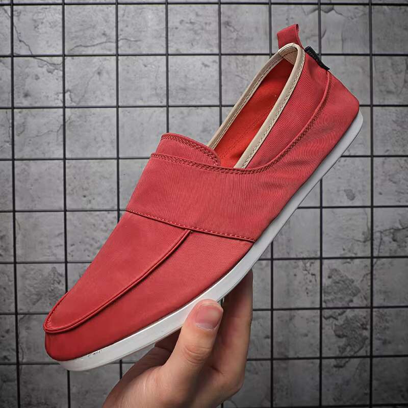 Fashion Loafers Canvas Men Casual Shoes Flat Slip on Male Footwear free shipping shoes