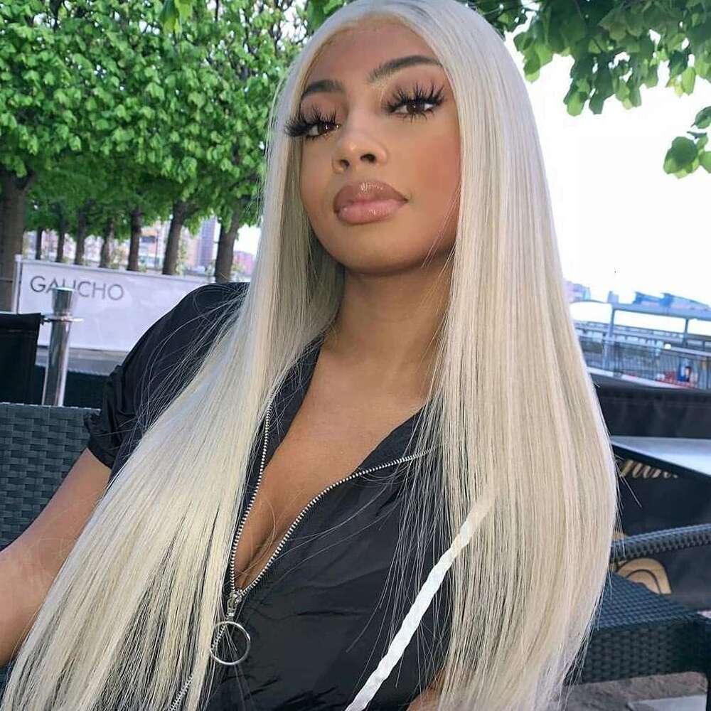 Lace Front Wig Cover T Shape Wig Front Lace Fashionable Center Split Long Straight Hair Women S High Temperature Silk Synthetic Fiber Headband