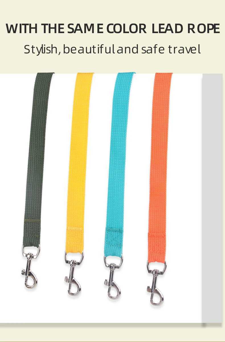 4-point Adjustment Dog Harness and Leash Set for Small Dogs Reflective Mesh Dog Harness Vest Puppy Cat Chest Strap Pet Supplies 250116