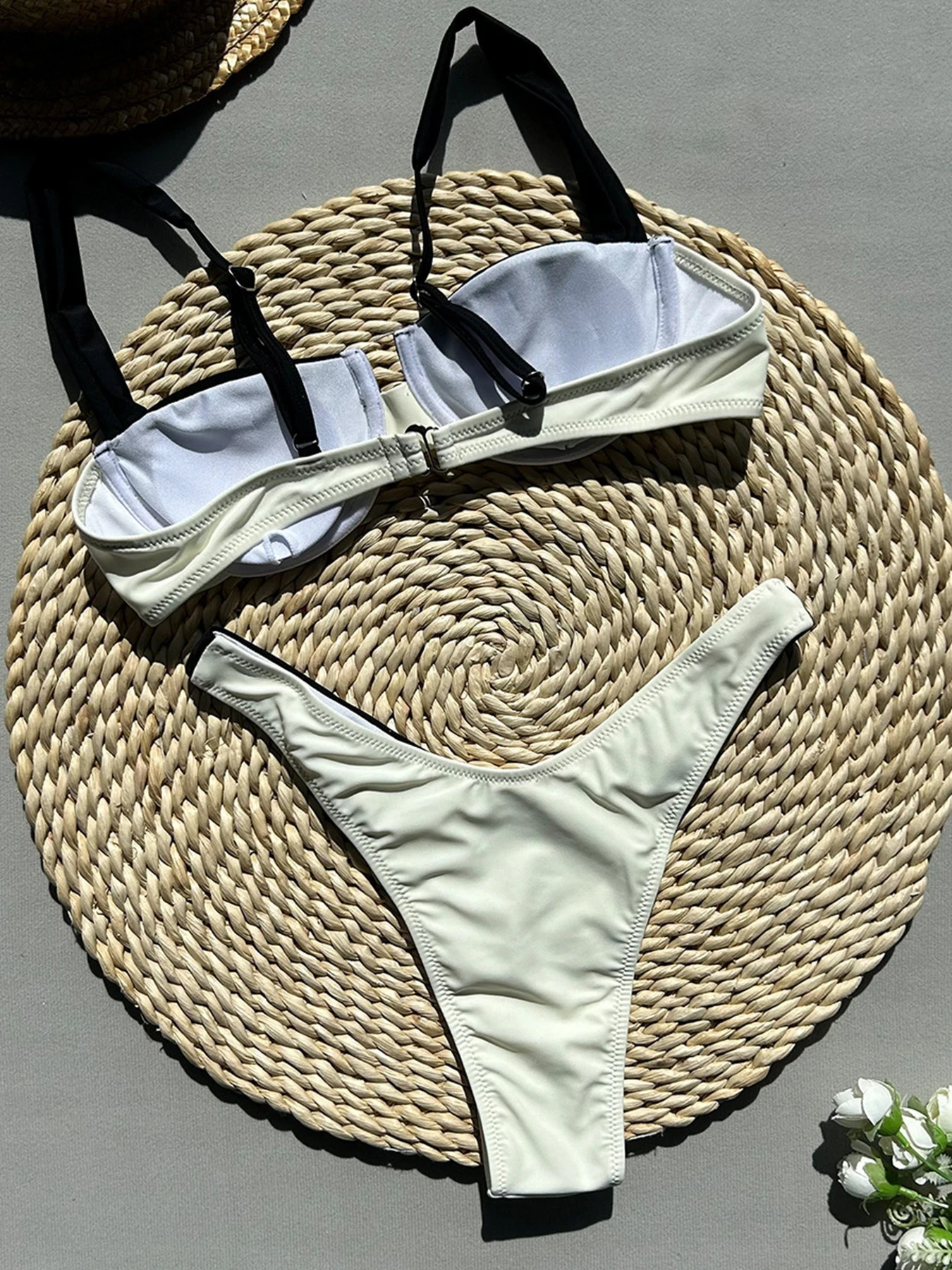 Sexy Patchwork Bikini Sets Swimsuit For Women Underwire Push Up Swimwear Female Brazilian Bathing Suit Summer Beachwear 250117