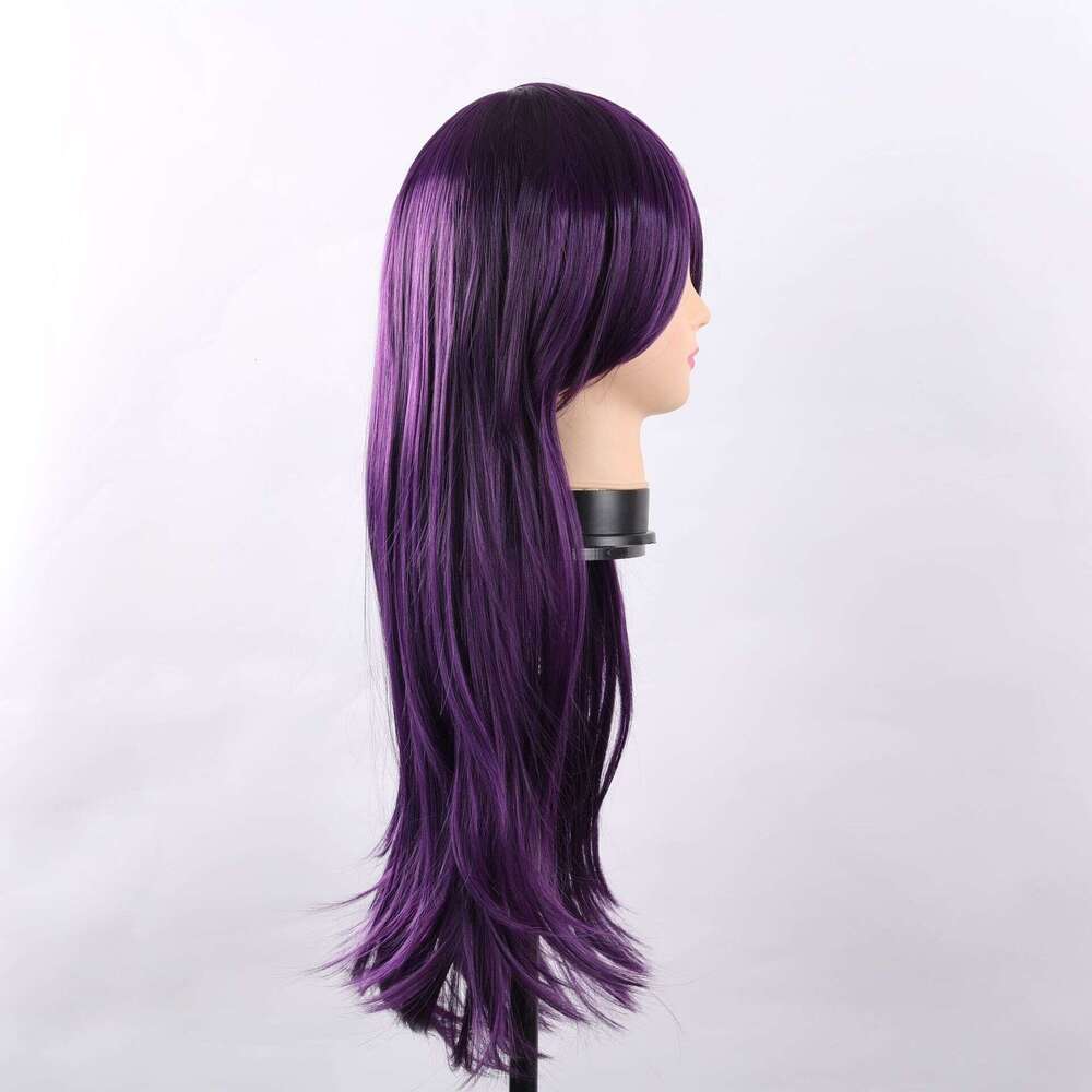 Lace Front Wig Cover T Shape Cm Curly Purple Women S Front Lace Wig With Small Lace Medium Split Pickled Long Curled Hair Synthetic Headset
