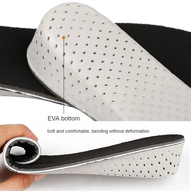 4cm3cm2cm Increasing Heel Lifting Inserts Unisex EVA Insoles Breathable Memory Foam Full Half Cushion Increase Shoes Lift Pads 250121