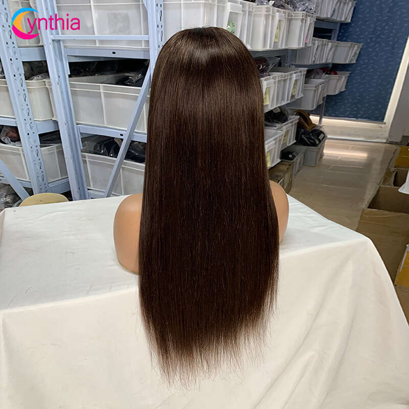 Lace Front Wig Cover T Shape Front Lace Straigt Human Shun Hair Wig Headband