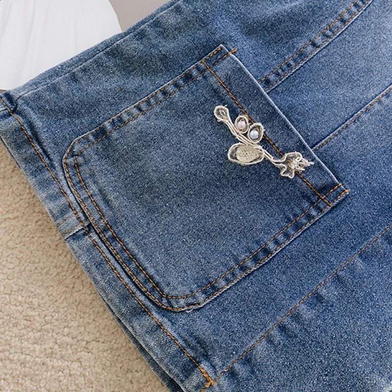 2024 Spring Autumn Womens Denim Jacket Long Sleeve Overcoat Loose Coat Button Outwear Streetwear Jeans Jackets 250113