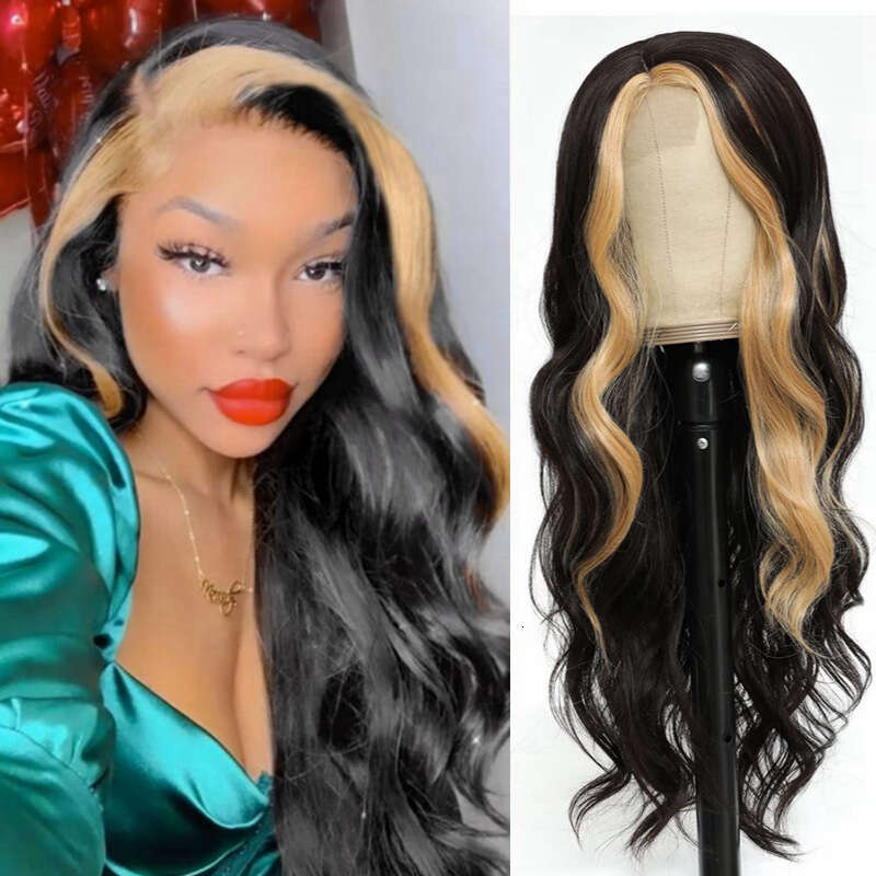 Lace Front Wig Cover T Shape Wigs With Long Curly Hair Women S Hair Front Lace High Temperature Silk Wigs Head Covers