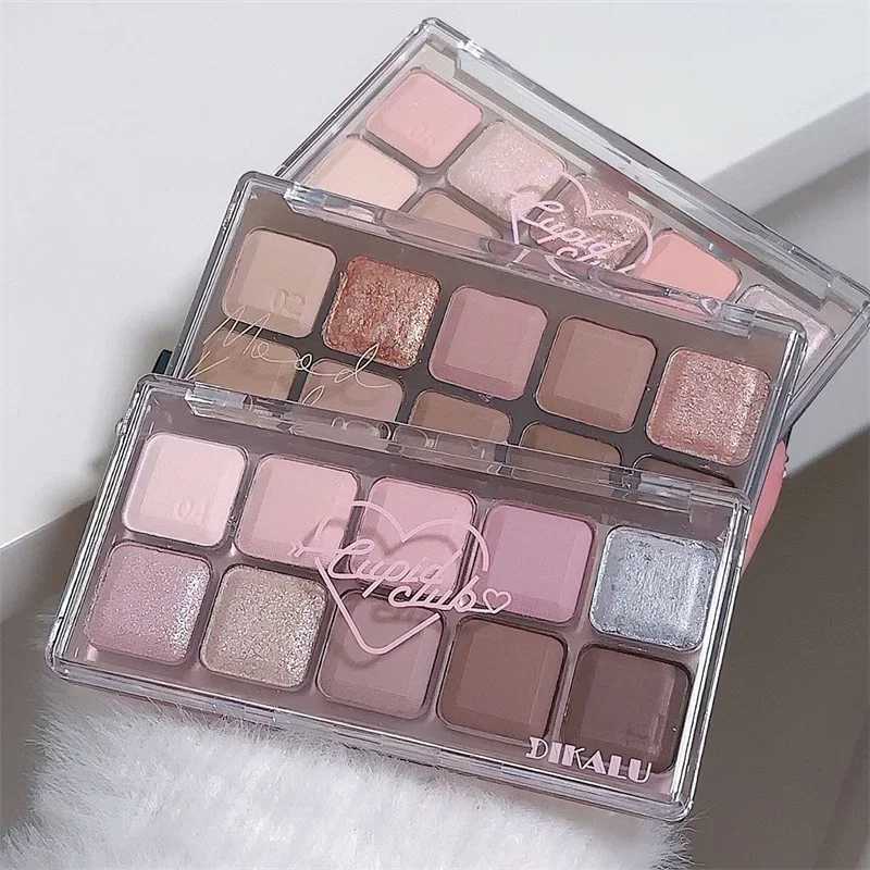 New Arrival 10 Colors Eye Shadow Matte Pearl Grey Pink Long Lasting Glitter Eye Shadow Brown Earthy Color Eye Pigment Plate Korean Makeup Z250121