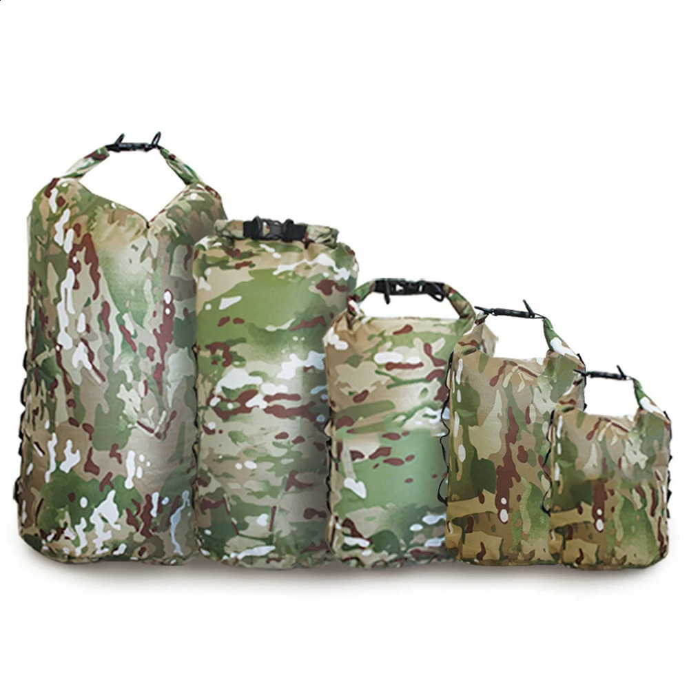 Waterproof Dry Bag Lightweight Outdoor Sack w Shoulder Straps for Boating Kayaking Hiking Camping Rafting Fishing Supplies 250121