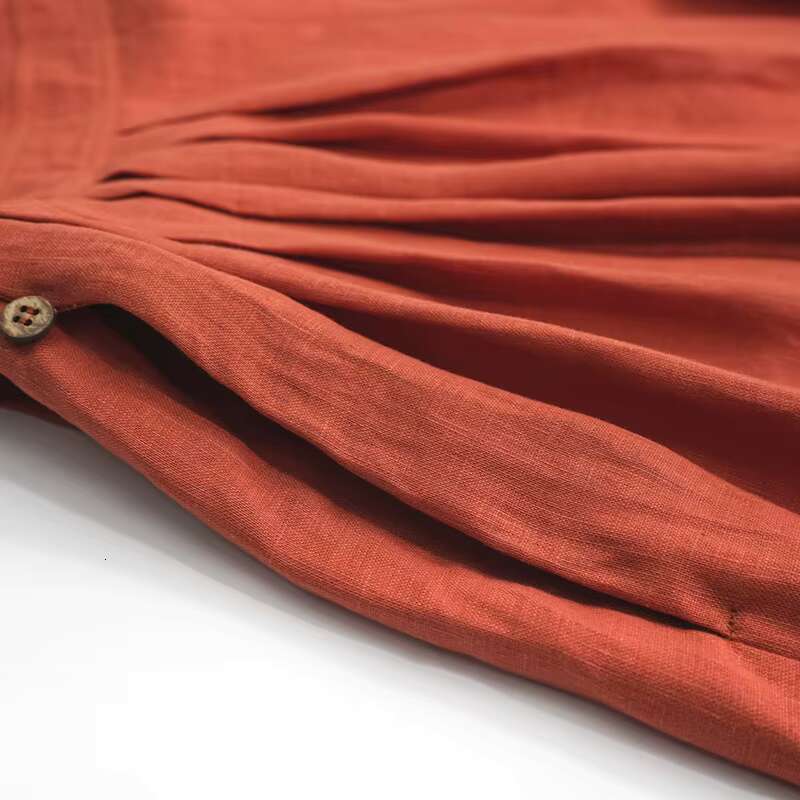 New Women's Beach Open Back Rust Red En Dress Strapless Adjustable Midi Length Holiday Vestidos Boho Backless Robes