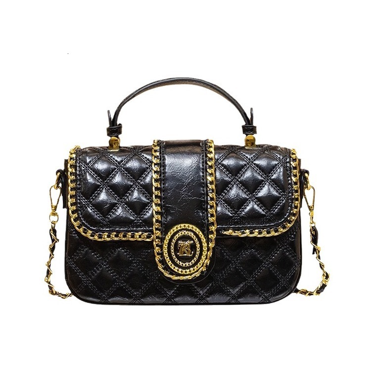BANEVANF Queen 2024 new product, high-end leather diamond grid chain women's bag, single shoulder crossbody bag