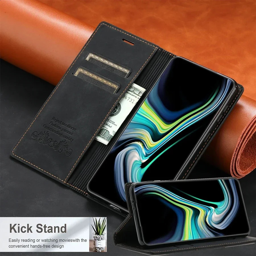 Wallet Fantastic Opposites Card Slot Flip Leather Case For Galaxy S24 FE S23 Ultra S22 Plus S21 S20 S10 Note20 10 Lite 9 250120