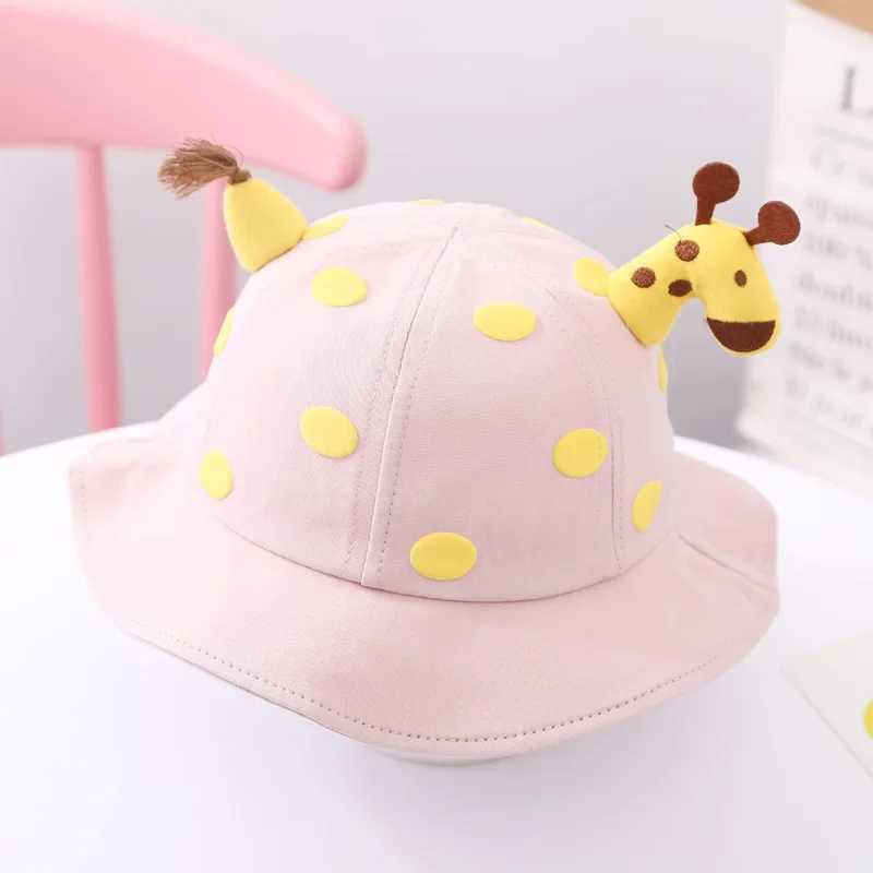 Cotton Spring Autumn Printed Baby Bucket Hat Soft Girl Outdoor Boy Casual Panama Sun Hat Summer Baby Fishermans Hat M250121