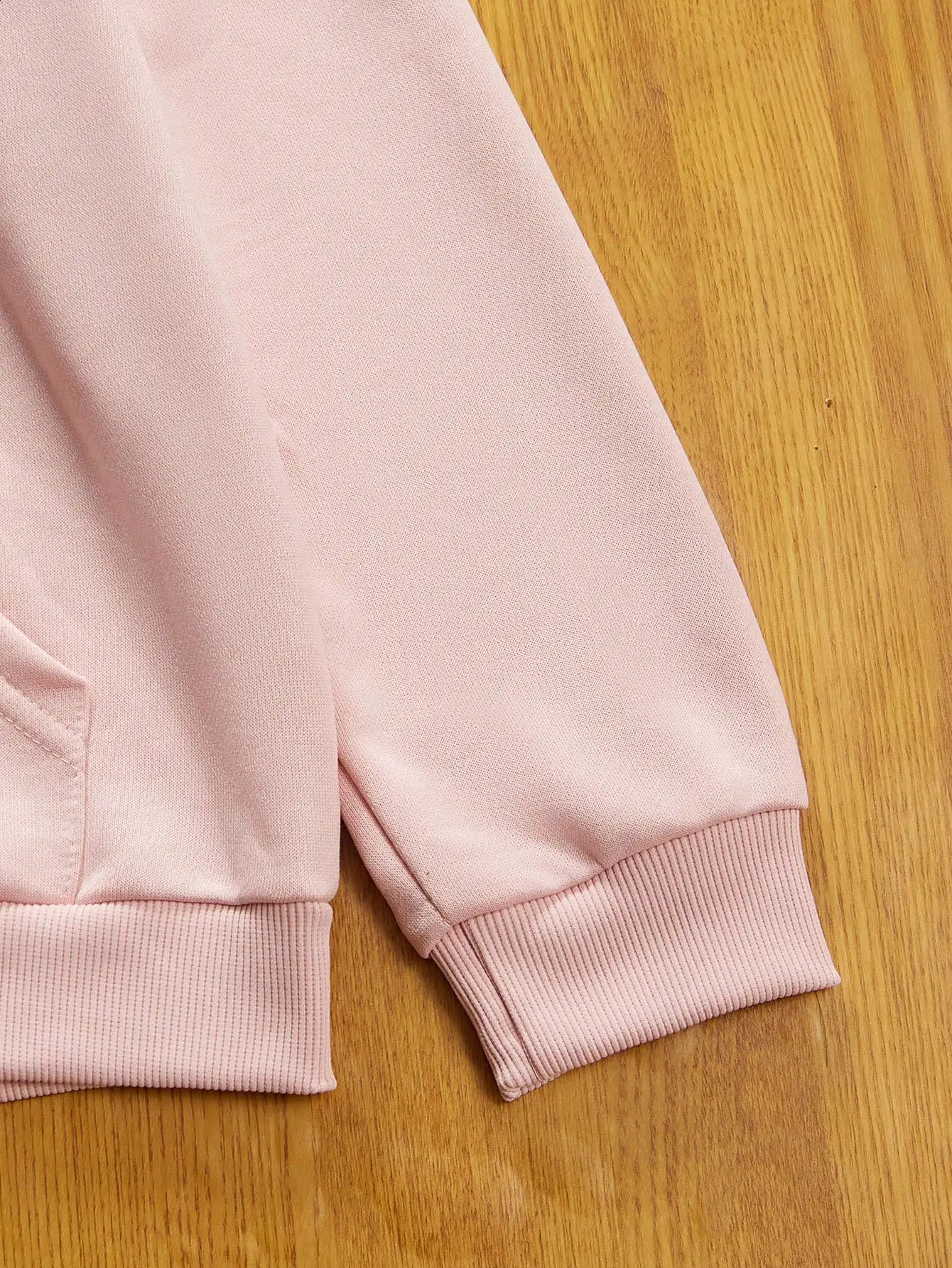 Spring and Autumn Fashion Girls Solid Pink Color Sweet Style Comfortable Zipper Hoodie Tops 250121