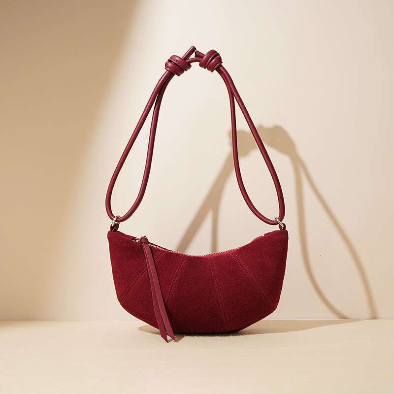 Cow Suede Leather Women Underarm Fashion Crossbody Bags