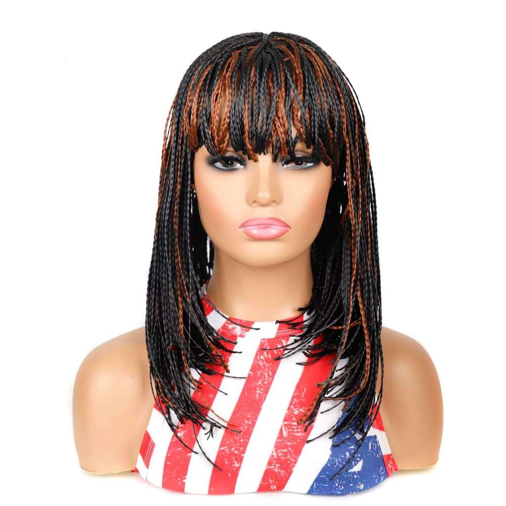 Lace Front Wig Cover T Shape Braid Women S Hair Wave Head Wig Synthetic Fiber Small Braid Short Hair Headband