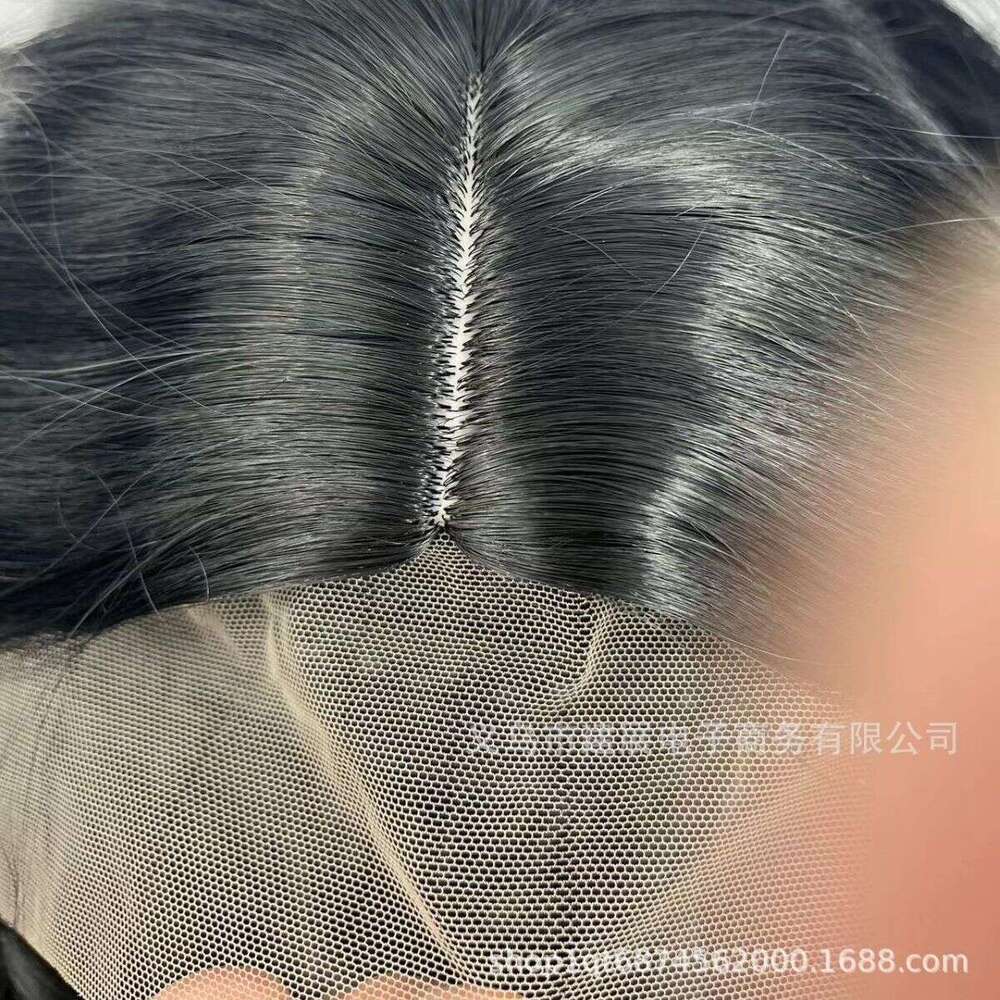 Lace Front Wig Cover T Shape New Lace Wig For Women Mid Length Hair With Large Waves And Curly Hair Synthetic Headband