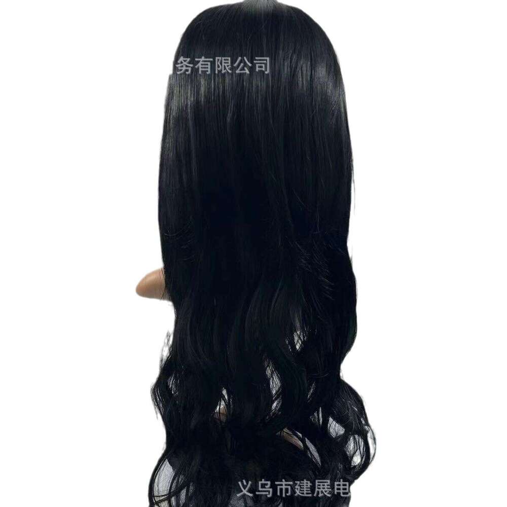 Lace Front Wig Cover T Shape New Lace Wig For Women Mid Length Hair With Large Waves And Curly Hair Synthetic Headband