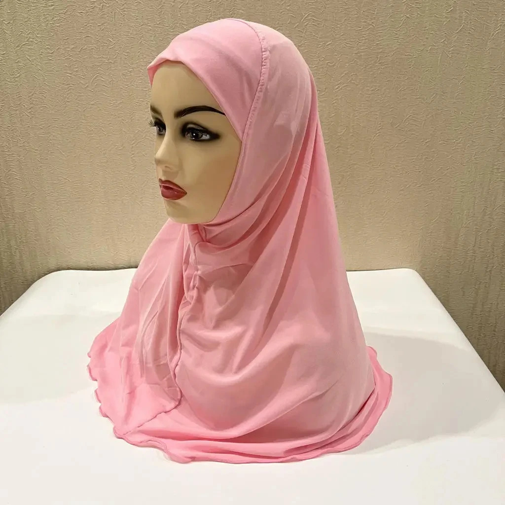 Muslim Hijabs for Kids Girl 7 to 12 years old Islamic Scarf Shawls Soft Stretch Material Malaysia Girl Children Hijabs Wholesale 250121