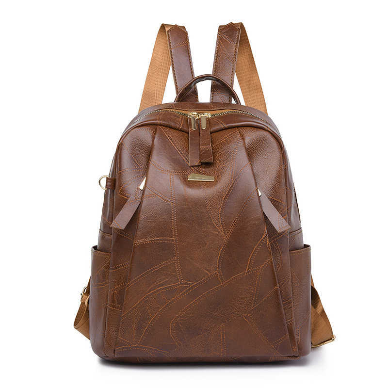 new womens PU backpack for bags casual large capacity outdoor commuting travel backpack womens bag