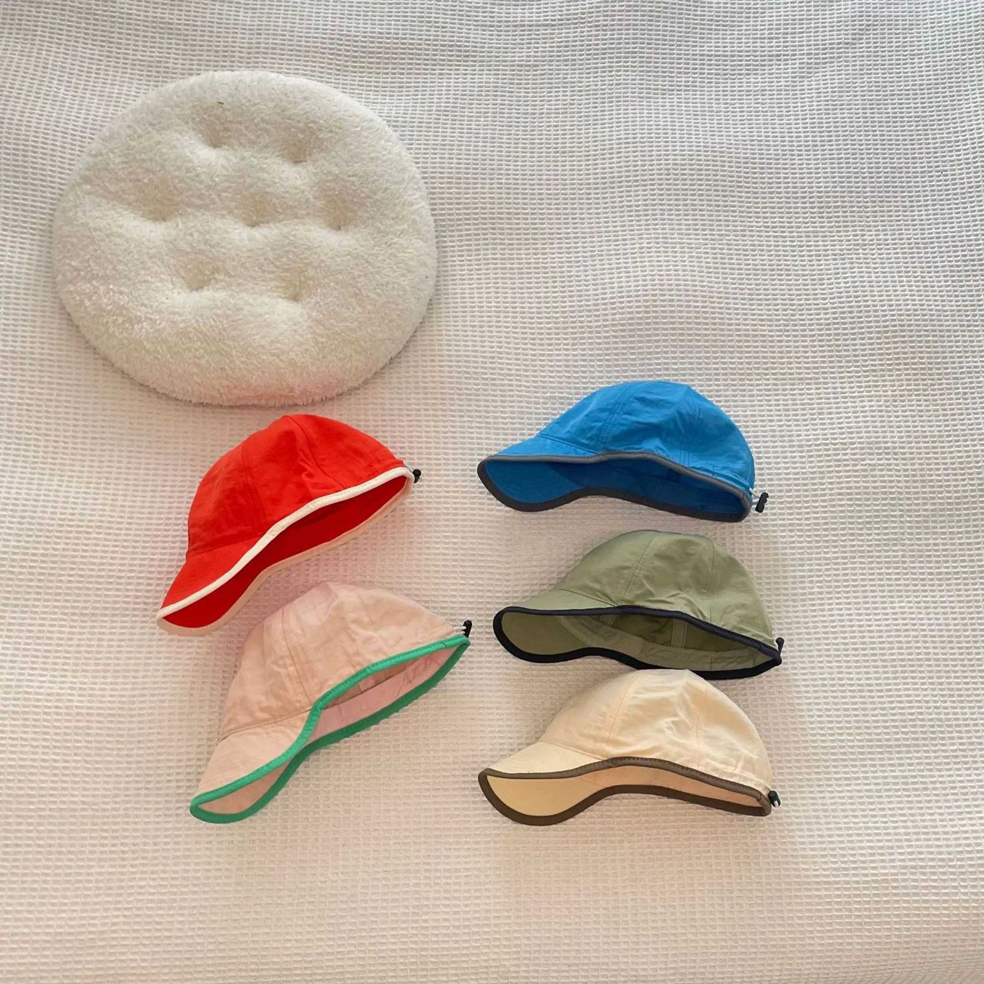 Fashionable baby baseball cap summer childrens sun hat Chidren retro quick drying soft Brim duck tongue cap M250121
