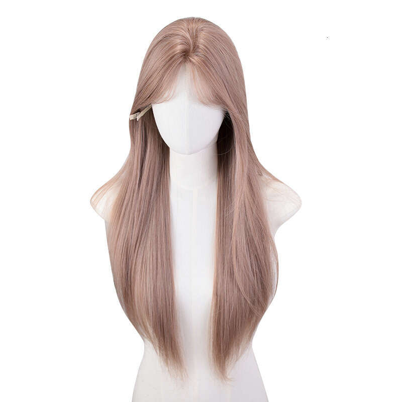 Lace Front Wig Cover T Shape Tangyin Wig Summer New Girl Group Color One E Lace Long Straight Hair Full Headset Natural Round Face