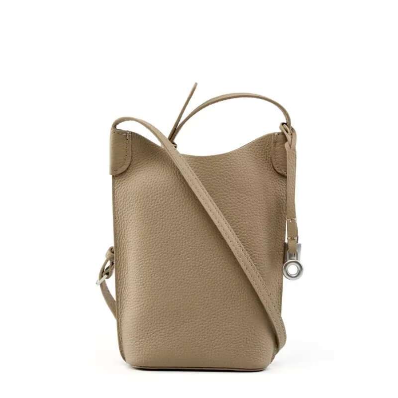 Women's Genuine Leather Crossbody Bags Top Layer Cowhide Mobile Phone Mini Bag