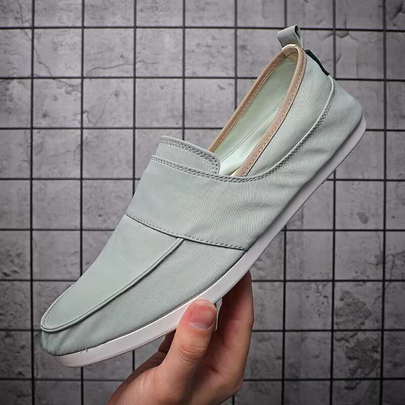 Fashion Loafers Canvas Men Casual Shoes Flat Slip on Male Footwear free shipping shoes