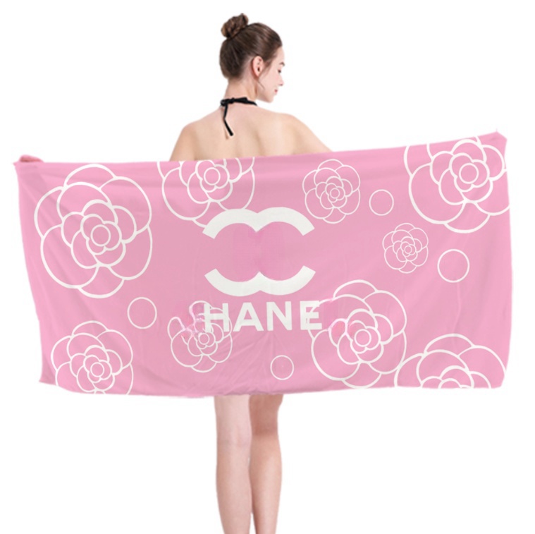 Sell Towel Leopard Print Classic Letter 35-75Cm Designer Beach Fashion Brand Bath Bathroom Products Absorbent Long Square Towels 20 Style B5