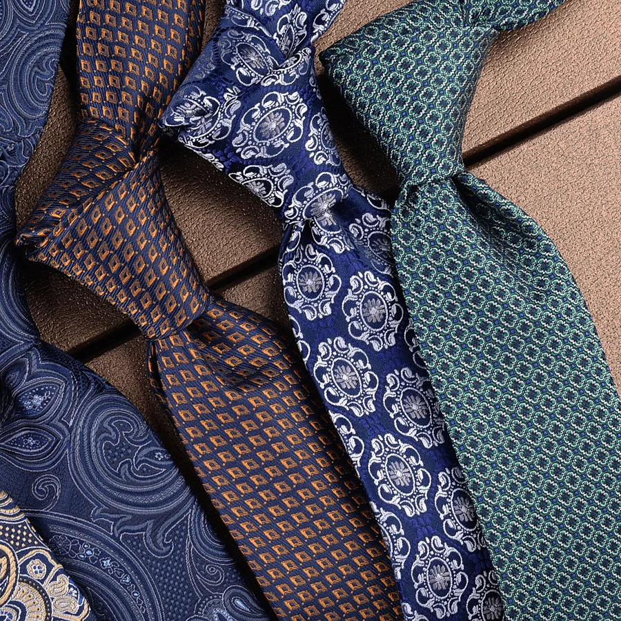 Mens Retra Classic Printed Geometric Floral Paisley Checked Multicolor Ties Neckties Printing Wedding Neck 250114