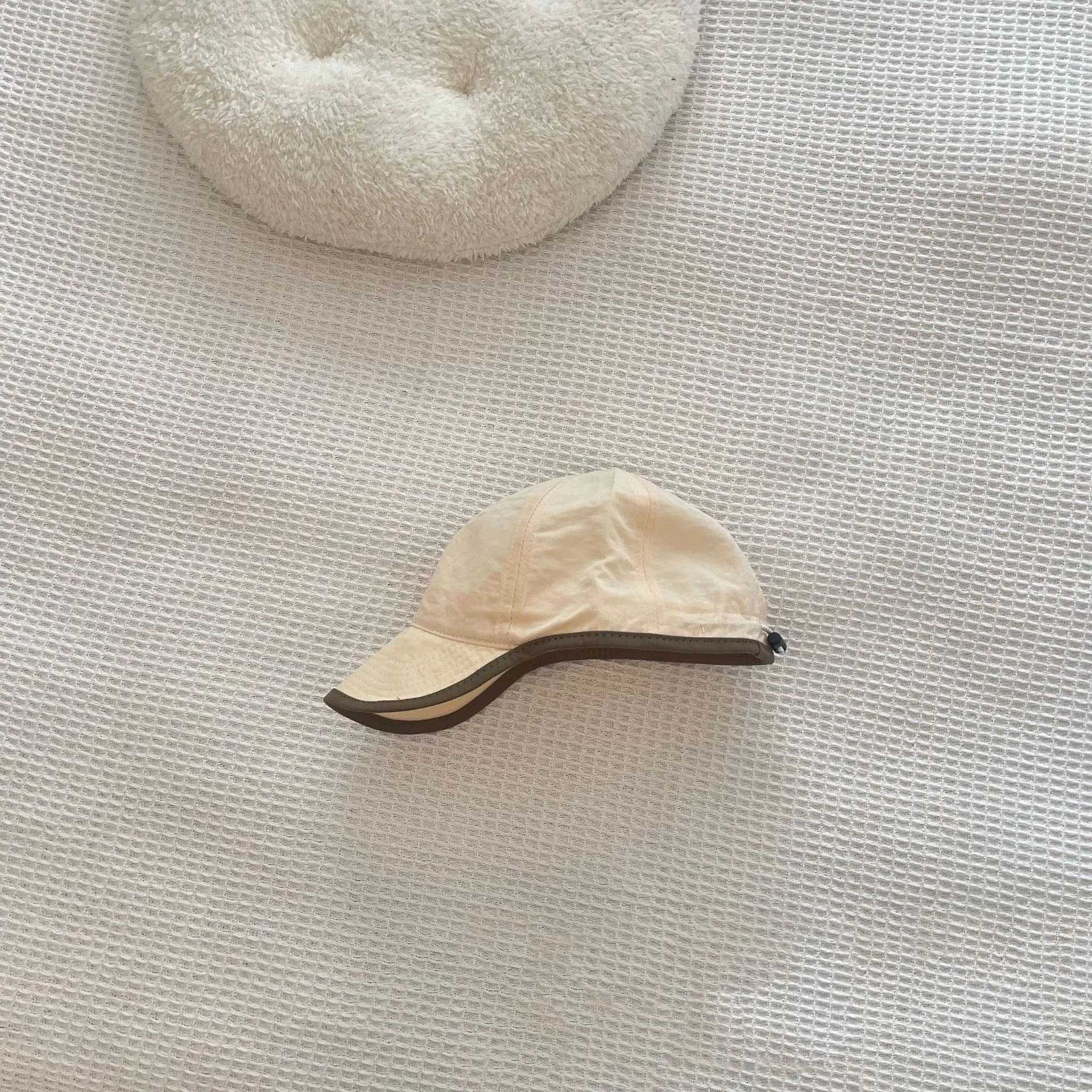 Fashionable baby baseball cap summer childrens sun hat Chidren retro quick drying soft Brim duck tongue cap M250121