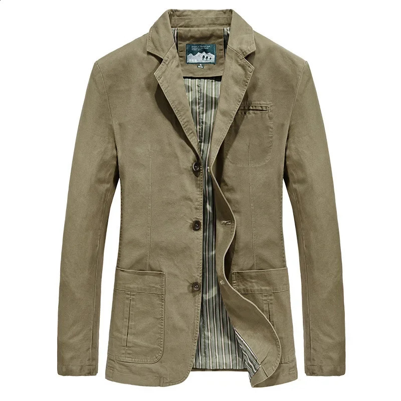 Autumn Mens Clothing Cotton Outdoor Business Jacket European and American Fashionable Casual Suit Collar Coat 250115