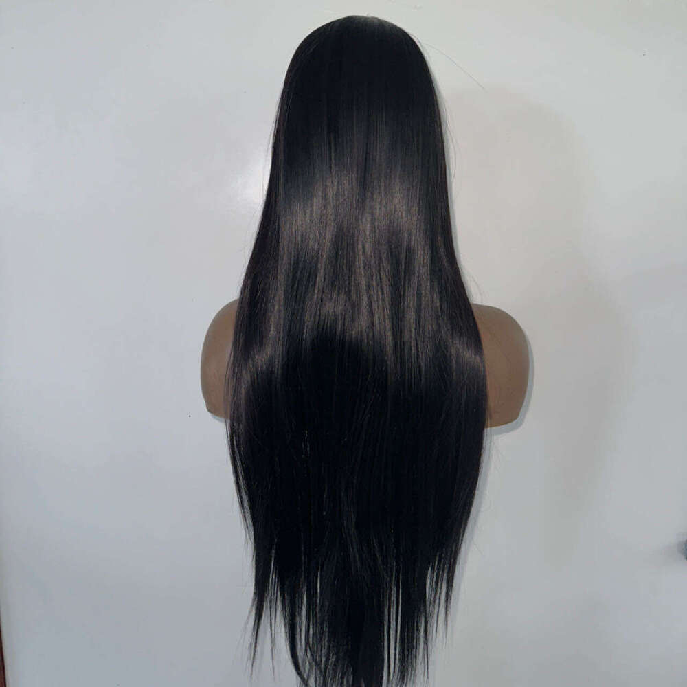 Lace Front Wig Cover T Shape Quan Color With Front Lace Synthetic Headband Long Straight Hair