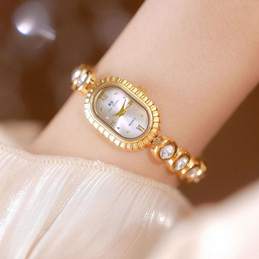 Diamond Watches For Women Rhinestone Gold Clock WomenWristwatch Gift For Girlfriend 250121